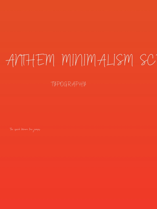 Anthem Minimalism script Poster