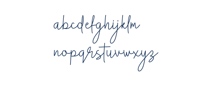 Anthem Minimalism script Lowercase