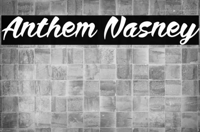 Anthem Nasney Font examples