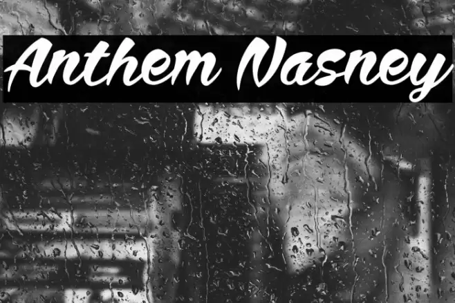 Anthem Nasney Font examples
