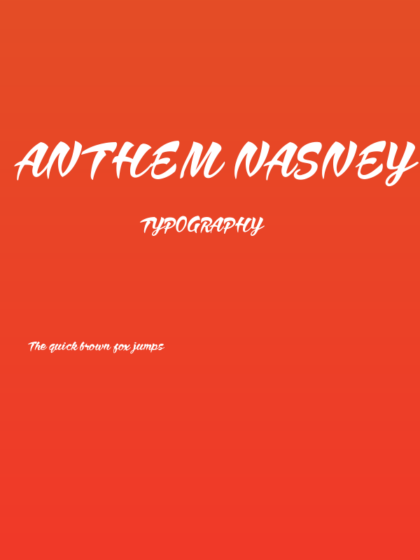 Anthem Nasney Poster