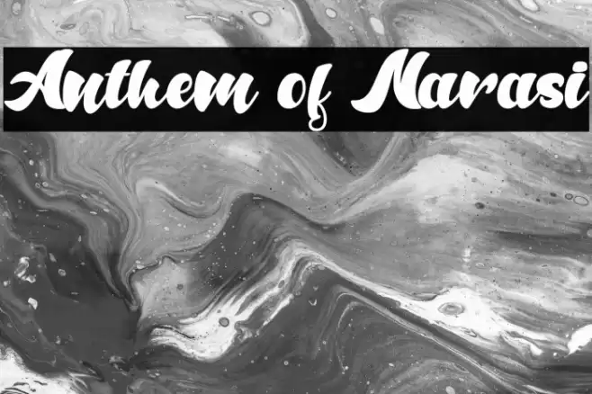 Anthem of Narasi خط examples