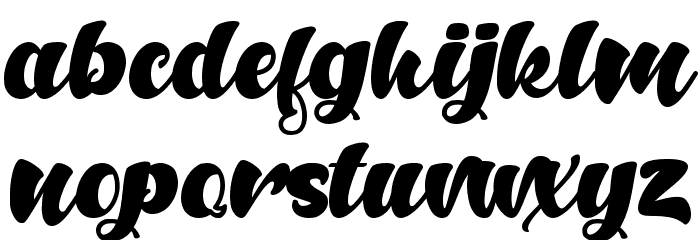 Anthem of Narasi Font LOWERCASE