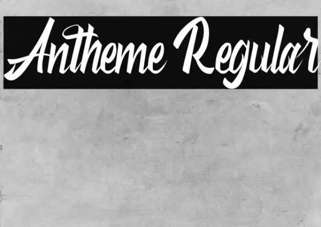 Antheme Regular Font examples