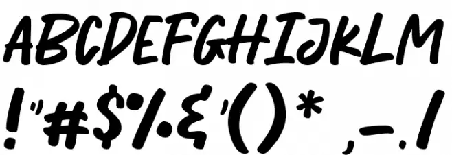 Anthemic Demo Regular Schriftart Anderer Schreiben