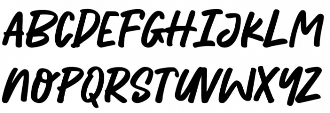 Anthemic Demo Regular Font Litere mari