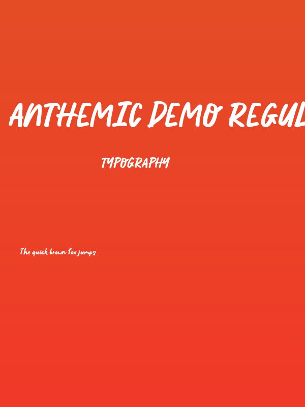 Anthemic Demo Regular Poster
