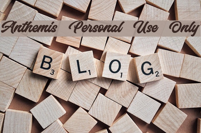 Anthemis Personal Use Only Font examples