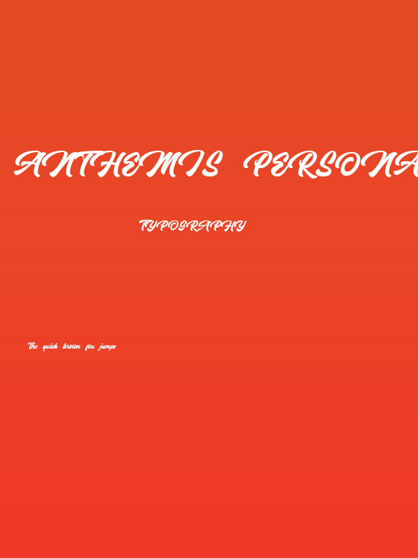 Anthemis Personal Use Only Poster