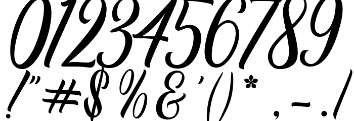 Anthemy Script Font OTHER CHARS