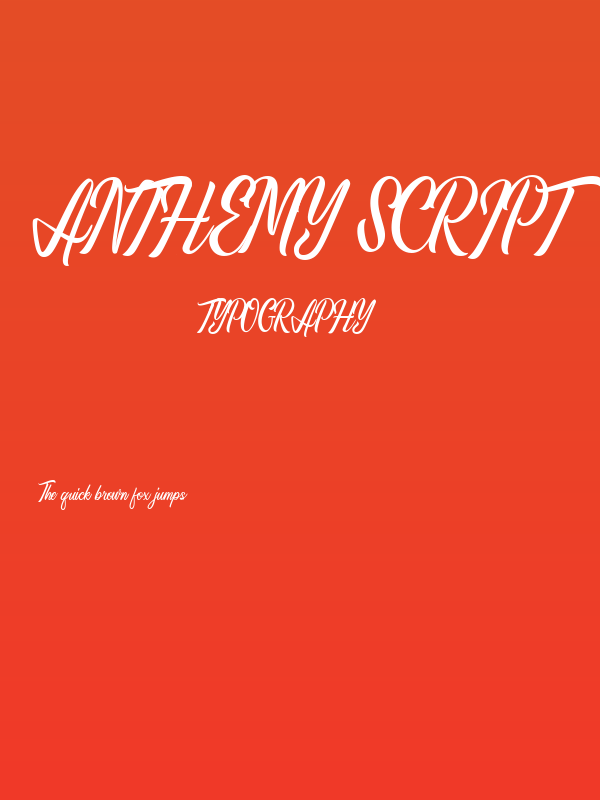 Anthemy Script Poster