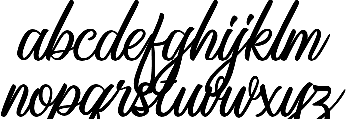 Anthemy Script Font LOWERCASE