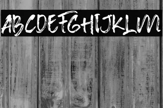 AntherBrush Font examples