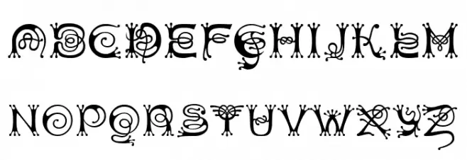 Antherton Cloister Polices MAJUSCULES