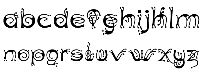 Antherton Cloister Font LOWERCASE