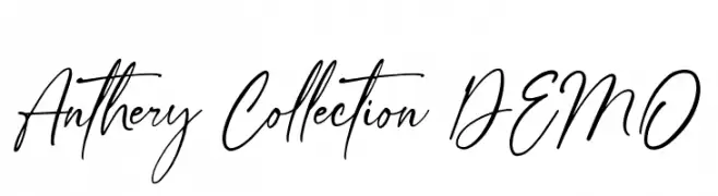 Anthery Collection DEMO  フリーフォントのダウンロード