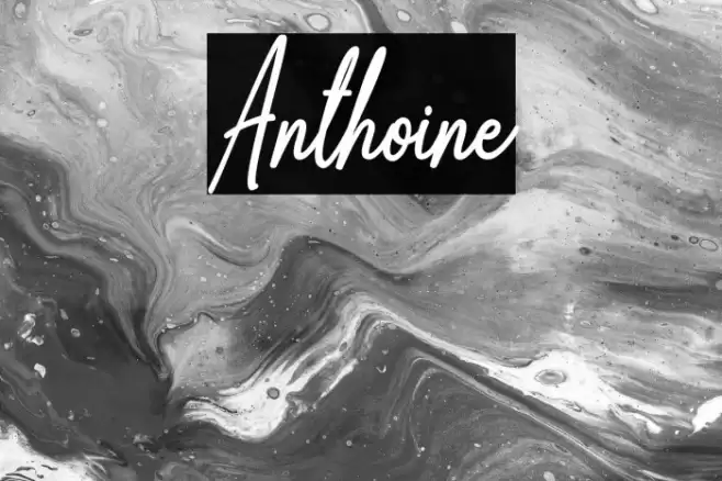 Anthoine Font examples