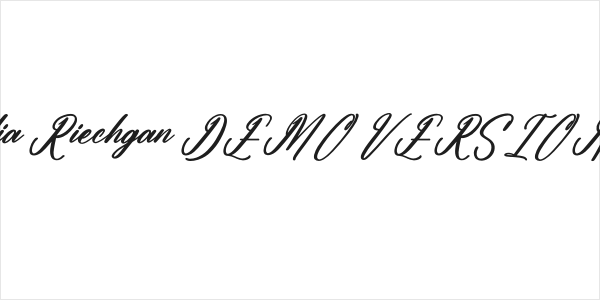 Antholia Riechgan DEMO VERSION Italic Logo