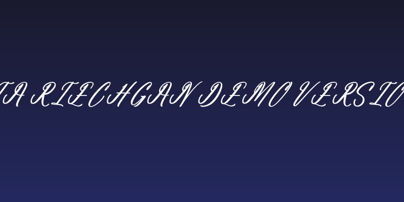 Antholia Riechgan DEMO VERSION Italic Social Header