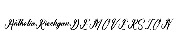 Antholia Riechgan DEMO VERSION  Скачать бесплатные шрифты