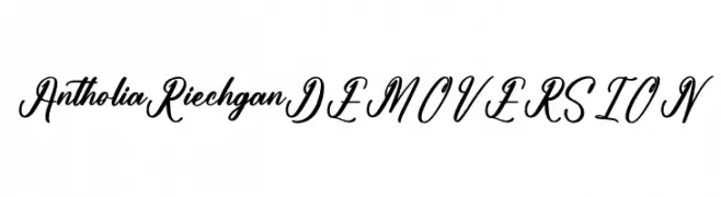 Antholia Riechgan DEMO VERSION  नि: शुल्क फ़ॉन्ट्स डाउनलोड