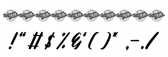 Antholia Riechgan DEMO VERSION Polices AUTRES CHARS