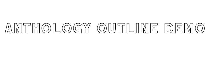 Anthology Outline DEMO  Frei Schriftart Herunterladen