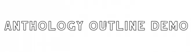 Anthology Outline DEMO  フリーフォントのダウンロード