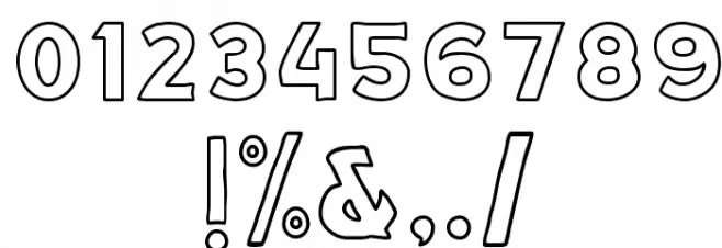 Anthology Outline DEMO Font OTHER CHARS