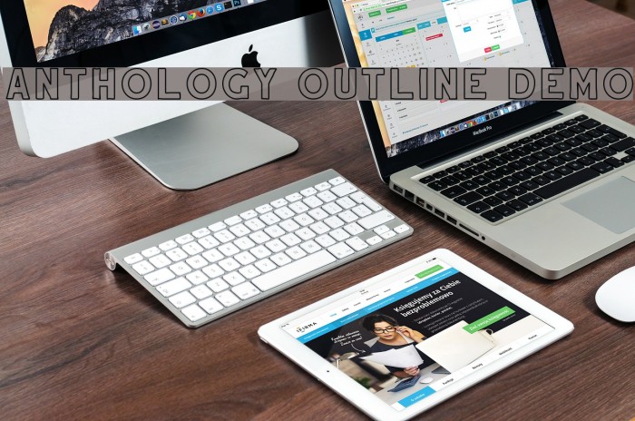 Anthology Outline DEMO Example 1