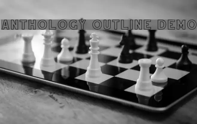 Anthology Outline DEMO Font examples