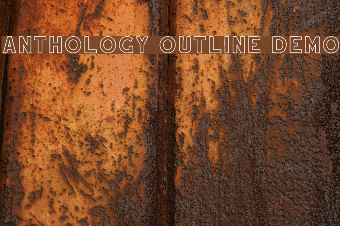 Anthology Outline DEMO Example 3