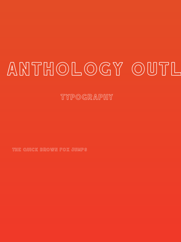 Anthology Outline DEMO Poster
