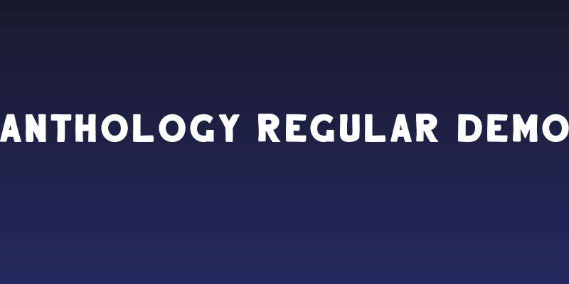 Anthology Regular DEMO Social Header