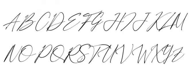 Anthoni Signature Fonte MAIÚSCULAS