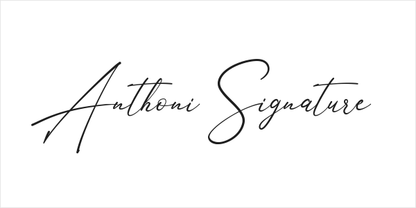 Anthoni Signature Logo