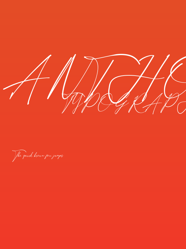 Anthoni Signature Poster