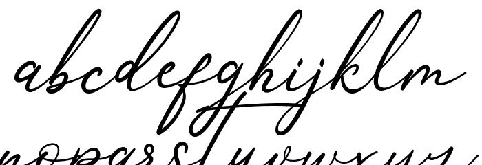 Anthoni Signature Font LOWERCASE