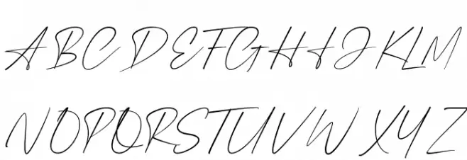 Anthonio Script 字体 大写