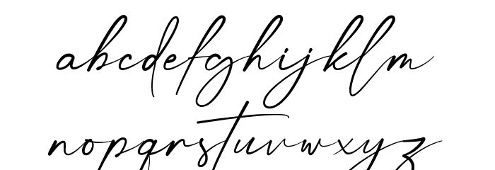 Anthonio Script Caratteri MINUSCOLO