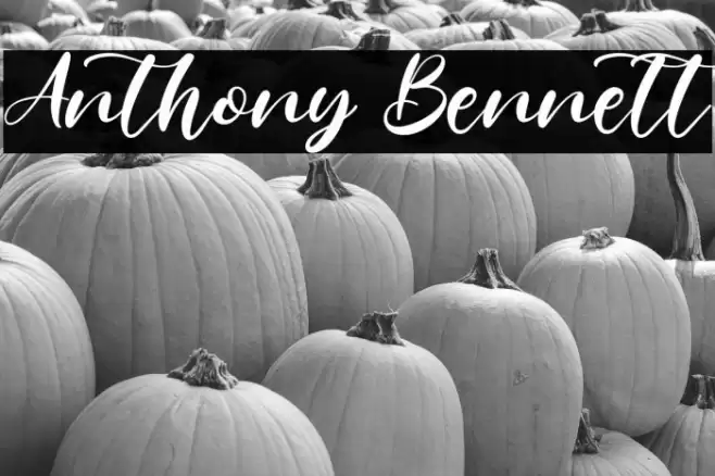 Anthony Bennett خط examples