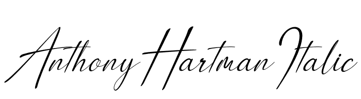 Anthony Hartman Italic  Descarca Fonturi Gratis
