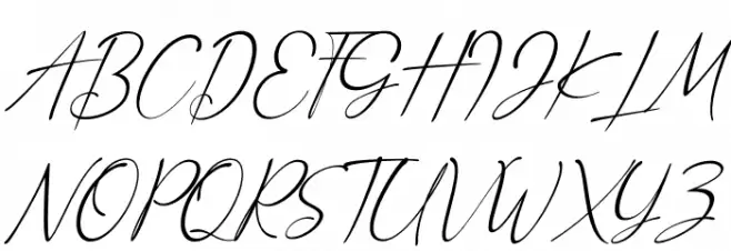 Anthony Hartman Italic Fonte MAIÚSCULAS
