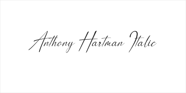 Anthony Hartman Italic Logo