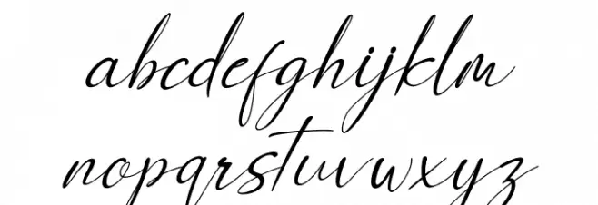 Anthony Hartman Italic Caratteri MINUSCOLO