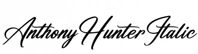 Anthony Hunter Italic  Descarca Fonturi Gratis