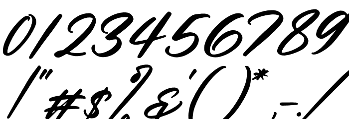 Anthony Hunter Italic Font OTHER CHARS