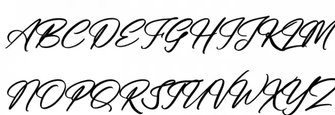Anthony Hunter Italic Fuentes MAYÚSCULAS