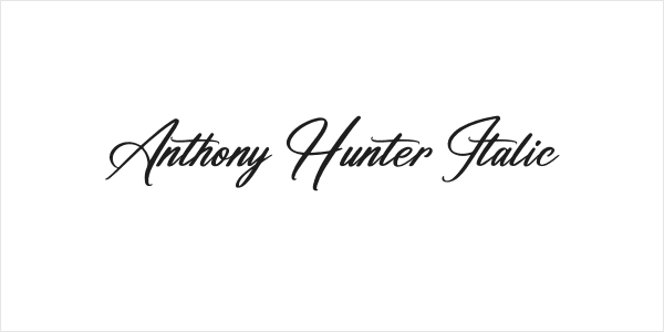 Anthony Hunter Italic Logo