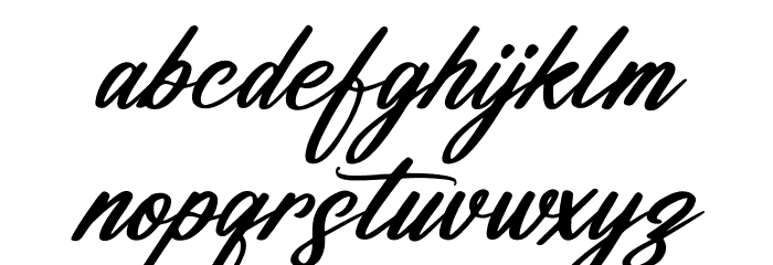 Anthony Hunter Italic Font LOWERCASE